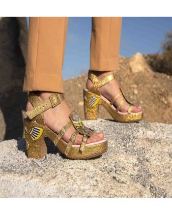 SANDALIAS MEHER KAKALIA DORADO