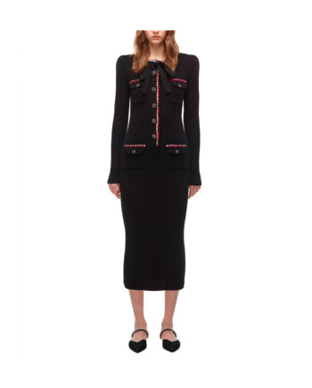 VESTIDO SELF-PORTRAIT PUNTO LUREX LARGO